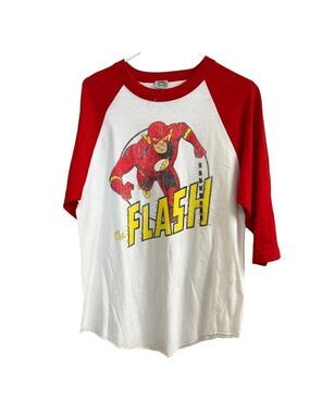 NWT Men's DC Comics Originals Flash 3/4 Length Sleeve T-Shirt. Size Medium